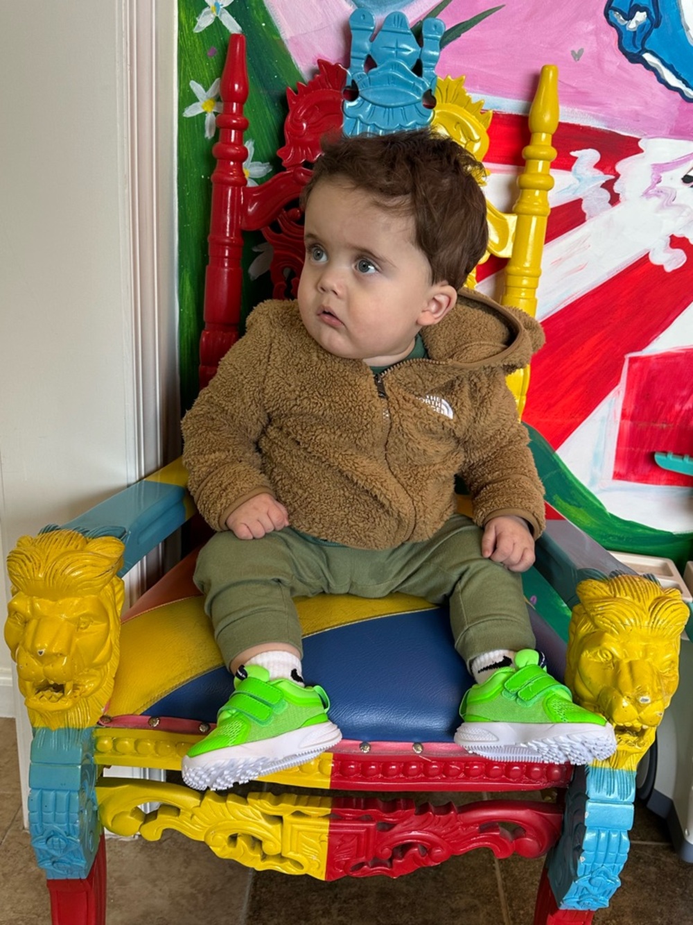 Baby/ Toddler 4C Nike Dynamic Fit Sneakers in Green - Picture 5 of 14